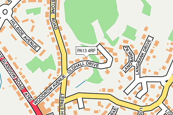 PA13 4RF map - OS OpenMap – Local (Ordnance Survey)