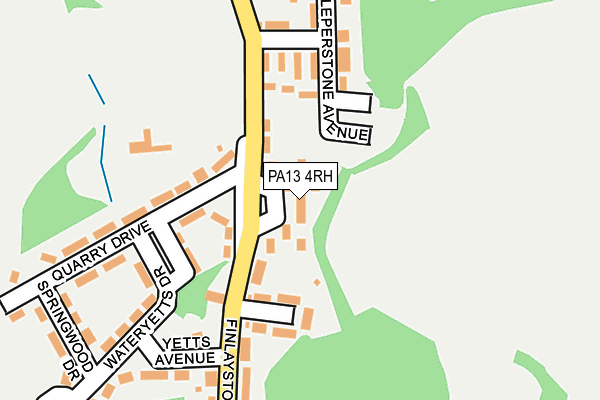 PA13 4RH map - OS OpenMap – Local (Ordnance Survey)