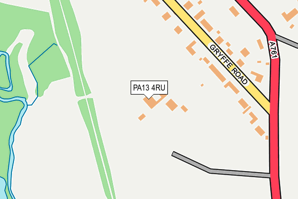 PA13 4RU map - OS OpenMap – Local (Ordnance Survey)