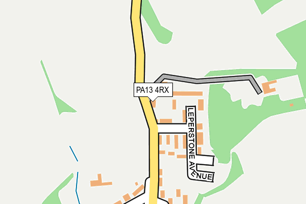 PA13 4RX map - OS OpenMap – Local (Ordnance Survey)