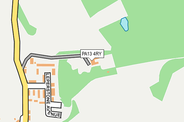 PA13 4RY map - OS OpenMap – Local (Ordnance Survey)