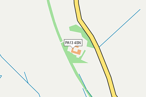 PA13 4SN map - OS OpenMap – Local (Ordnance Survey)