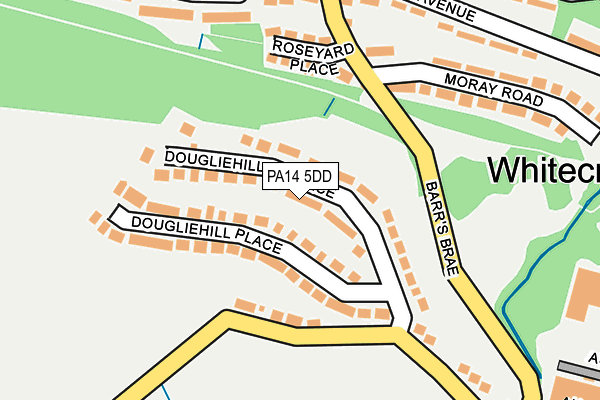 PA14 5DD map - OS OpenMap – Local (Ordnance Survey)