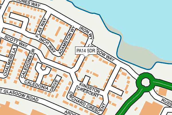 PA14 5DR map - OS OpenMap – Local (Ordnance Survey)