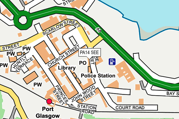 PA14 5EE map - OS OpenMap – Local (Ordnance Survey)