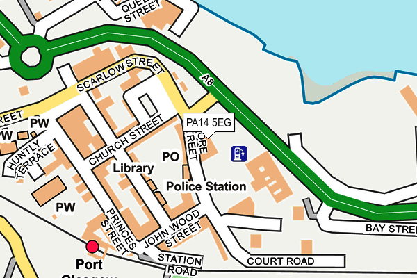 PA14 5EG map - OS OpenMap – Local (Ordnance Survey)
