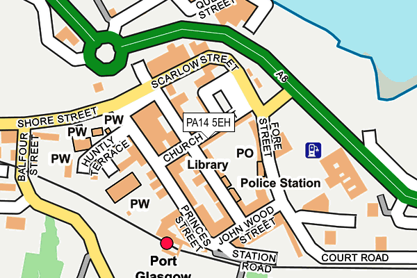 PA14 5EH map - OS OpenMap – Local (Ordnance Survey)