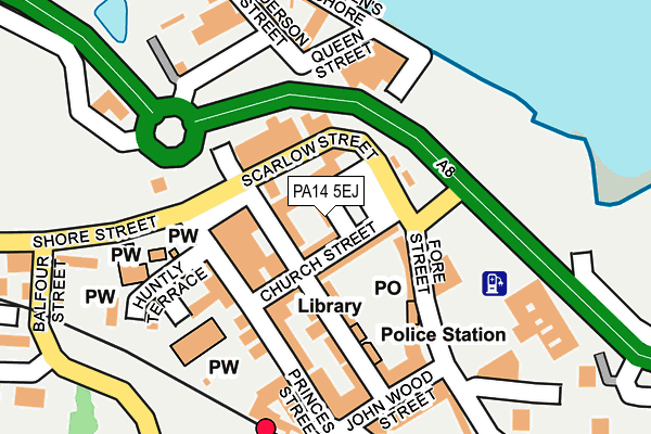 PA14 5EJ map - OS OpenMap – Local (Ordnance Survey)
