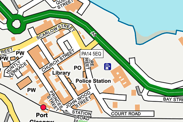 PA14 5EQ map - OS OpenMap – Local (Ordnance Survey)