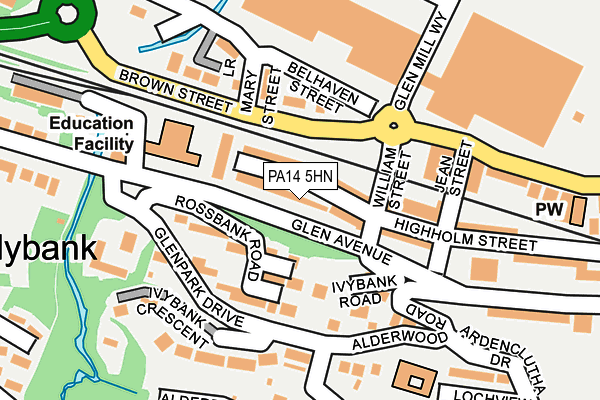 PA14 5HN map - OS OpenMap – Local (Ordnance Survey)