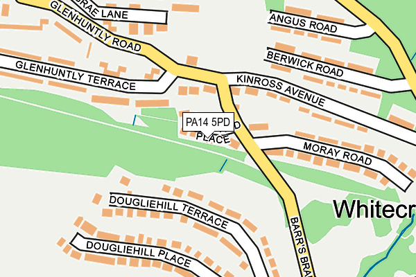 PA14 5PD map - OS OpenMap – Local (Ordnance Survey)