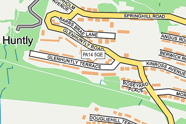 PA14 5QE map - OS OpenMap – Local (Ordnance Survey)