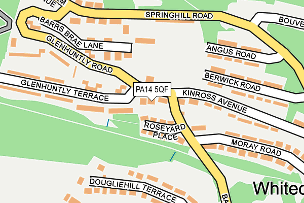 PA14 5QF map - OS OpenMap – Local (Ordnance Survey)