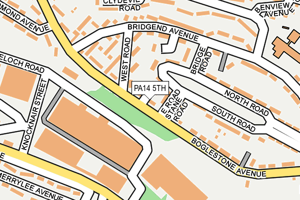 PA14 5TH map - OS OpenMap – Local (Ordnance Survey)