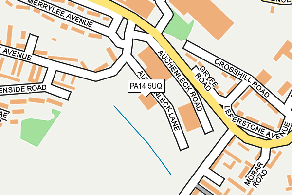 PA14 5UQ map - OS OpenMap – Local (Ordnance Survey)