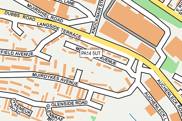 PA14 5UT map - OS OpenMap – Local (Ordnance Survey)