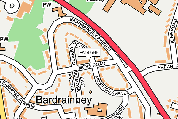Map of BAR D CHIPPY LIMITED at local scale