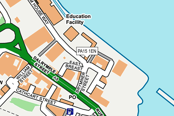 PA15 1EN map - OS OpenMap – Local (Ordnance Survey)