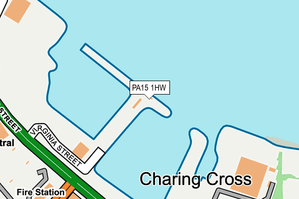 PA15 1HW map - OS OpenMap – Local (Ordnance Survey)