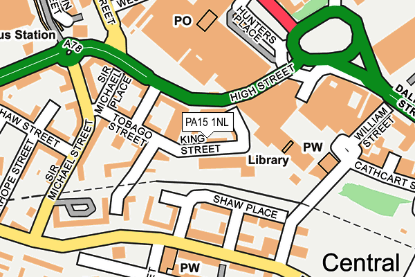 PA15 1NL map - OS OpenMap – Local (Ordnance Survey)