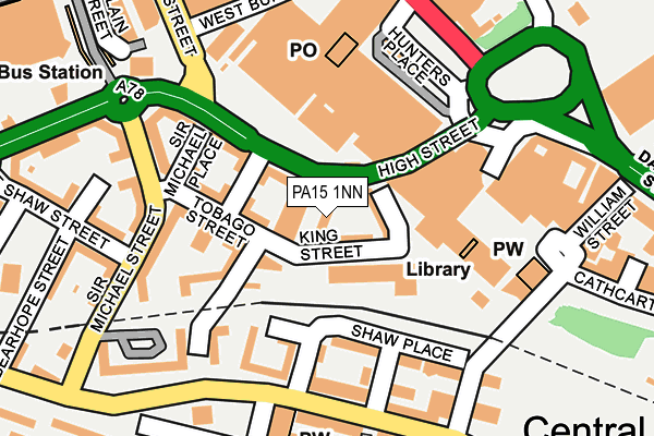 PA15 1NN map - OS OpenMap – Local (Ordnance Survey)