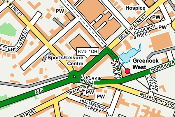 PA15 1QH map - OS OpenMap – Local (Ordnance Survey)