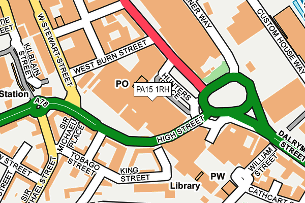 PA15 1RH map - OS OpenMap – Local (Ordnance Survey)