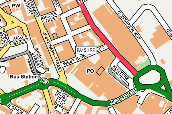 PA15 1RP map - OS OpenMap – Local (Ordnance Survey)