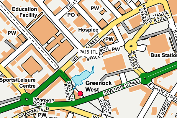 PA15 1TL map - OS OpenMap – Local (Ordnance Survey)