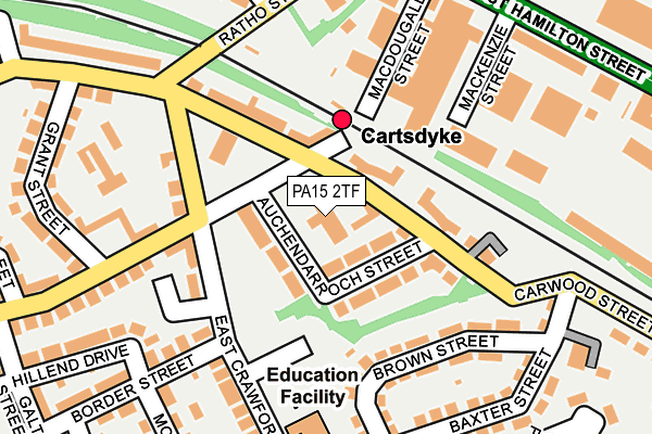 PA15 2TF map - OS OpenMap – Local (Ordnance Survey)