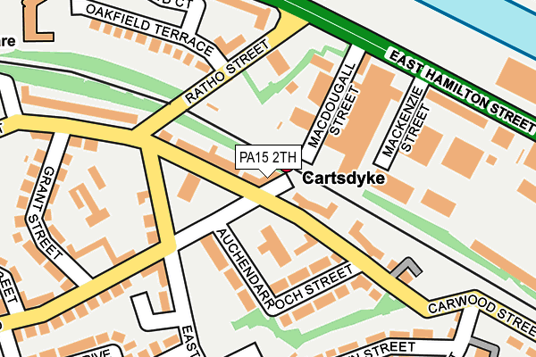 PA15 2TH map - OS OpenMap – Local (Ordnance Survey)