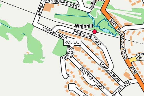 PA15 3AL map - OS OpenMap – Local (Ordnance Survey)