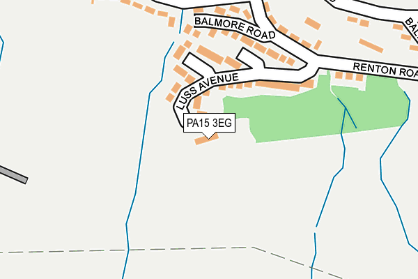 PA15 3EG map - OS OpenMap – Local (Ordnance Survey)