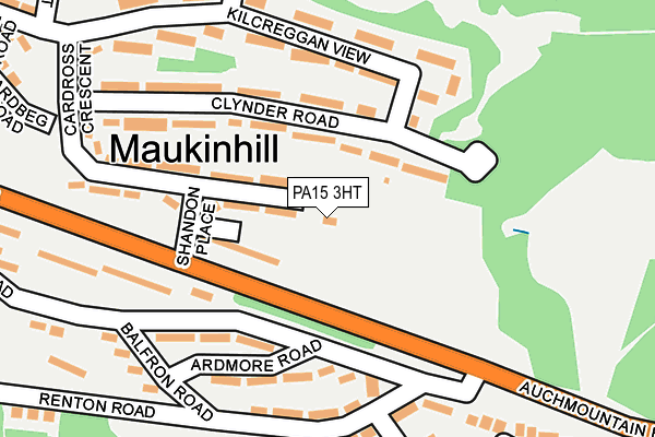 PA15 3HT map - OS OpenMap – Local (Ordnance Survey)