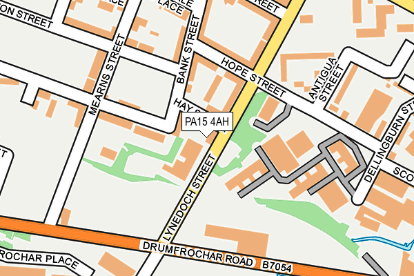 PA15 4AH map - OS OpenMap – Local (Ordnance Survey)