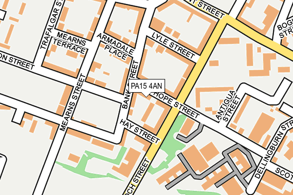 PA15 4AN map - OS OpenMap – Local (Ordnance Survey)