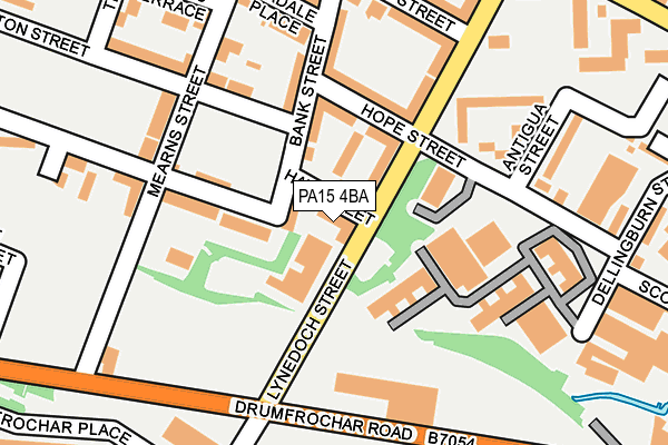 PA15 4BA map - OS OpenMap – Local (Ordnance Survey)