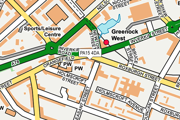 PA15 4DA map - OS OpenMap – Local (Ordnance Survey)