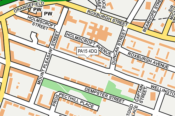 PA15 4DQ map - OS OpenMap – Local (Ordnance Survey)