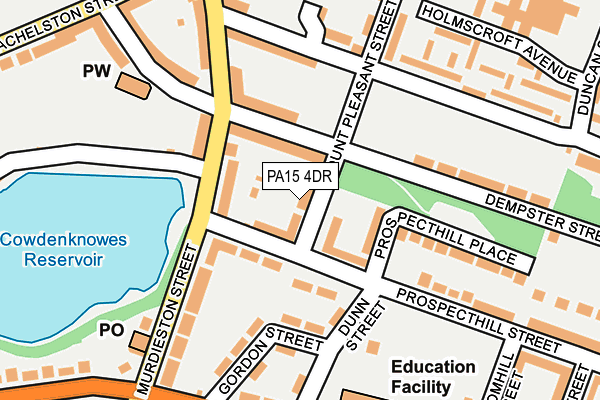 PA15 4DR map - OS OpenMap – Local (Ordnance Survey)