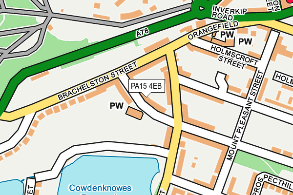 PA15 4EB map - OS OpenMap – Local (Ordnance Survey)