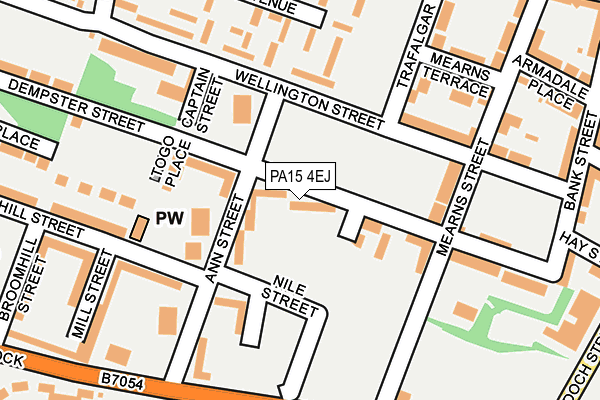 PA15 4EJ map - OS OpenMap – Local (Ordnance Survey)