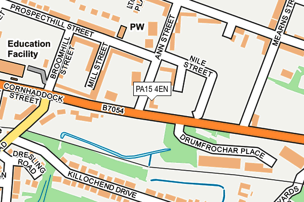 PA15 4EN map - OS OpenMap – Local (Ordnance Survey)
