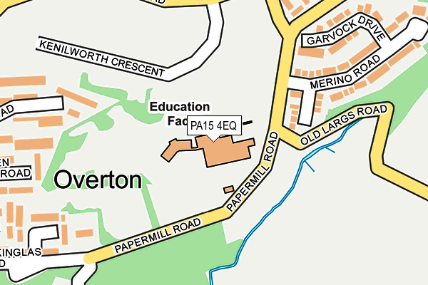 PA15 4EQ map - OS OpenMap – Local (Ordnance Survey)