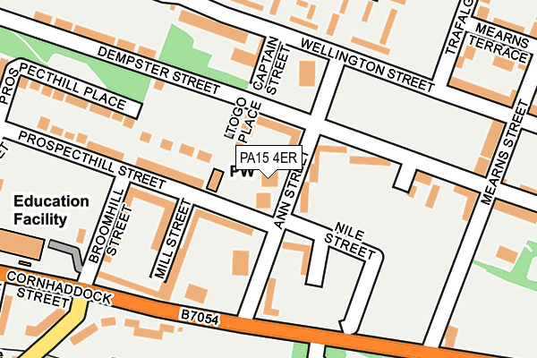 PA15 4ER map - OS OpenMap – Local (Ordnance Survey)