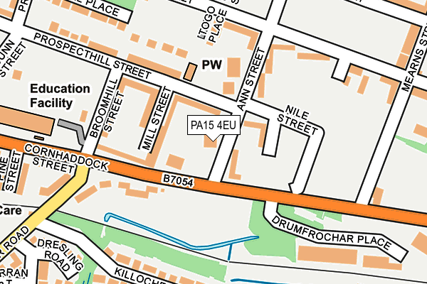 PA15 4EU map - OS OpenMap – Local (Ordnance Survey)