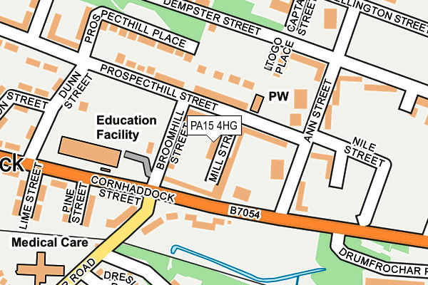 PA15 4HG map - OS OpenMap – Local (Ordnance Survey)