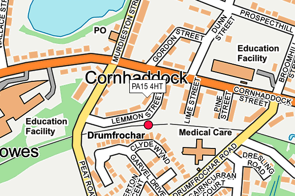 PA15 4HT map - OS OpenMap – Local (Ordnance Survey)