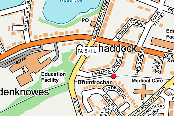 PA15 4HU map - OS OpenMap – Local (Ordnance Survey)