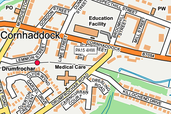 PA15 4HW map - OS OpenMap – Local (Ordnance Survey)